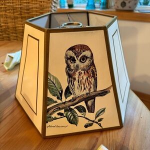 Leland Brewsaugh Owl Lampshade.  Vintage